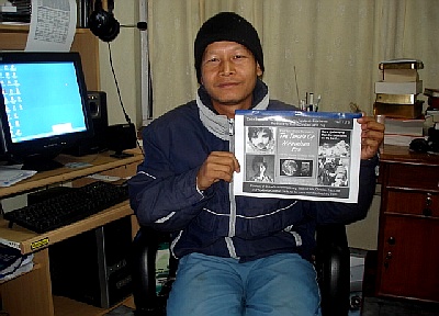 Pastor Reuben Rai in Kathmandu, Nepal. His e-mail includes an e-book this time, arriving in January 2008. Here's the cover for it!