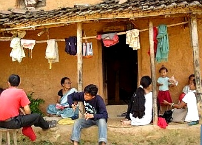 Pastor Reuben's busy explaining the Good News of Jesus Christ to people in Nepal!